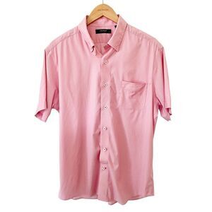 Daniel Cremieux Pink Signature Label Performance Stretch Short Sleeve Shirt‎